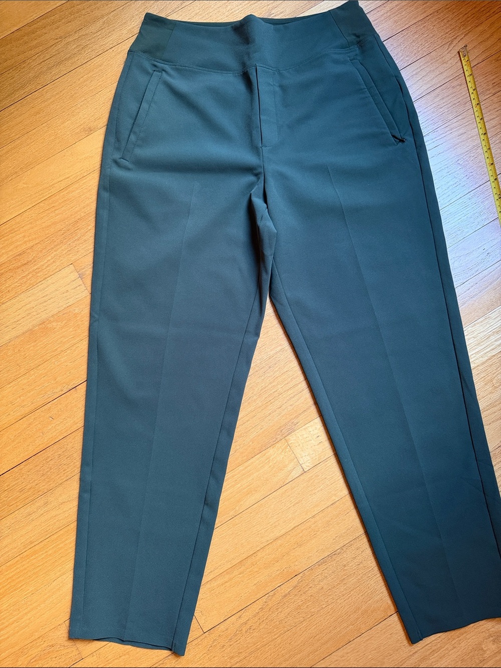Athleta Women's Endless Dark Forest Green Tailored Trousers